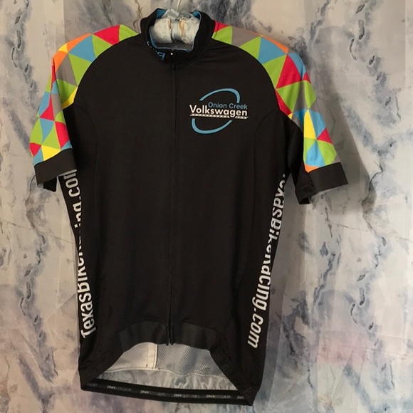 DNA Bike Jersey 3 pockets TexasBikeRacing full opening zipper Made in Italy - Picture 1 of 10